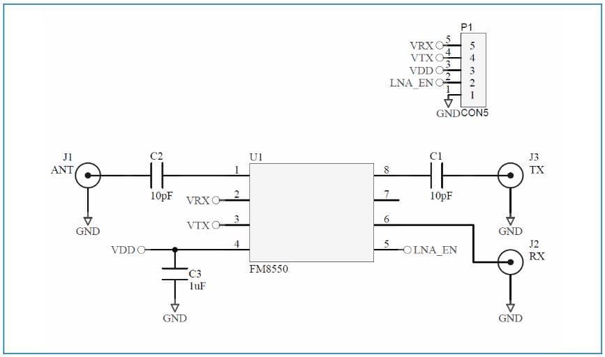 Schematic - Qorvo RFFM8550 Wi-Fiǰģ
