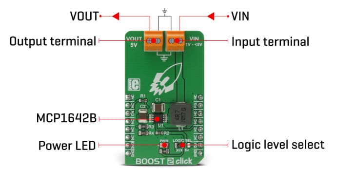 MikroElektronika MIKROE-2894 BOOST 2 Click��